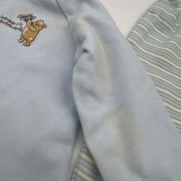 Classic Pooh Disney Baby Clothes Set 3-6 Months Bodysuits Pants Footed Sleeper - Picture 12 of 12